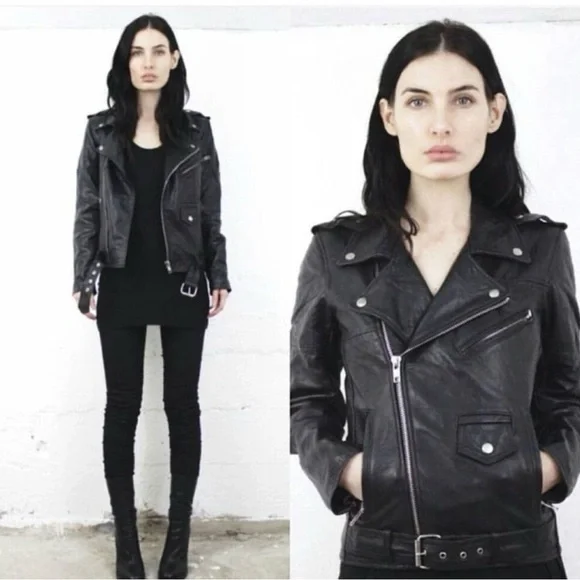 Deadwood Depeche Mode Leather Jacket size 44 (size 12/XXL). - Picture 6 of 8